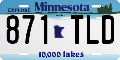 MN license plate 871TLD