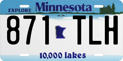 MN license plate 871TLH