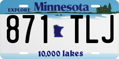 MN license plate 871TLJ