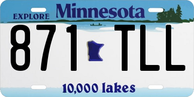 MN license plate 871TLL