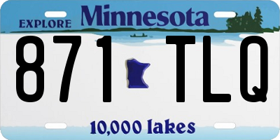 MN license plate 871TLQ
