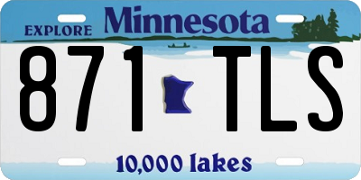 MN license plate 871TLS