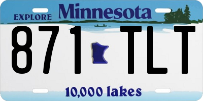 MN license plate 871TLT