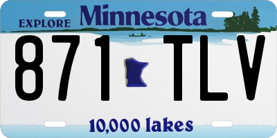 MN license plate 871TLV