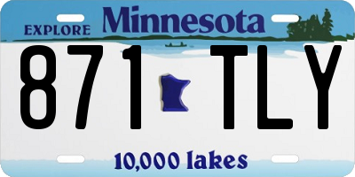 MN license plate 871TLY