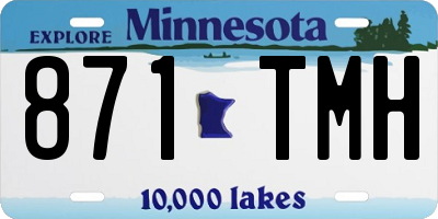 MN license plate 871TMH