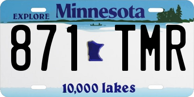 MN license plate 871TMR