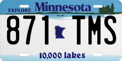 MN license plate 871TMS