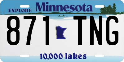 MN license plate 871TNG