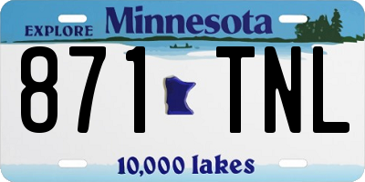 MN license plate 871TNL