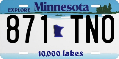 MN license plate 871TNO