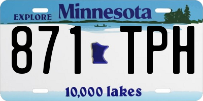 MN license plate 871TPH