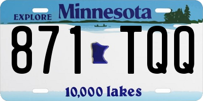 MN license plate 871TQQ