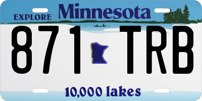 MN license plate 871TRB