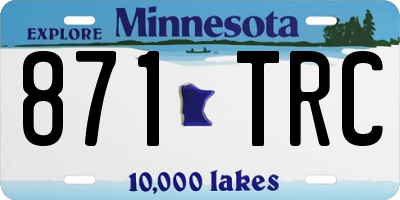 MN license plate 871TRC