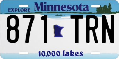 MN license plate 871TRN