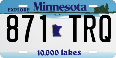MN license plate 871TRQ