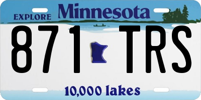 MN license plate 871TRS