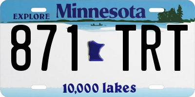 MN license plate 871TRT