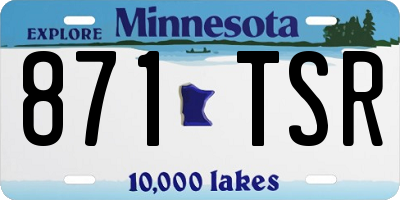 MN license plate 871TSR