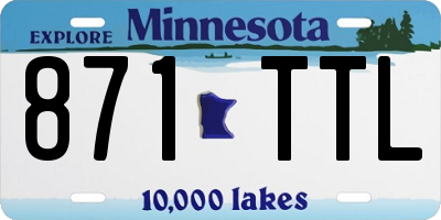 MN license plate 871TTL