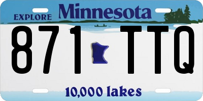 MN license plate 871TTQ