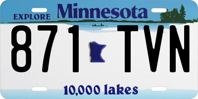 MN license plate 871TVN