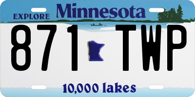 MN license plate 871TWP
