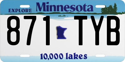 MN license plate 871TYB