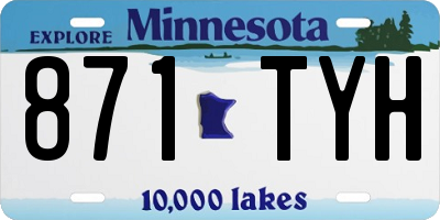 MN license plate 871TYH