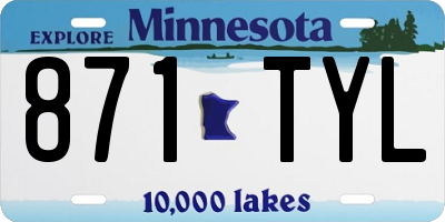 MN license plate 871TYL