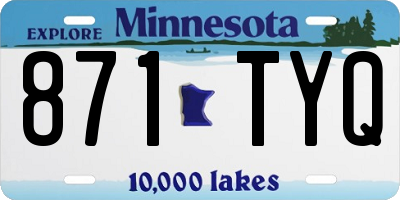 MN license plate 871TYQ