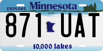 MN license plate 871UAT
