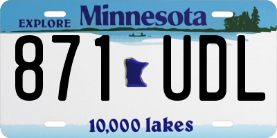 MN license plate 871UDL