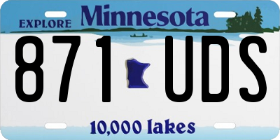 MN license plate 871UDS