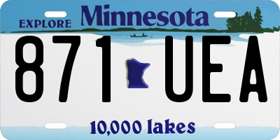 MN license plate 871UEA