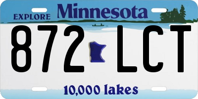 MN license plate 872LCT