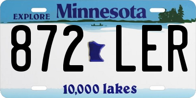 MN license plate 872LER