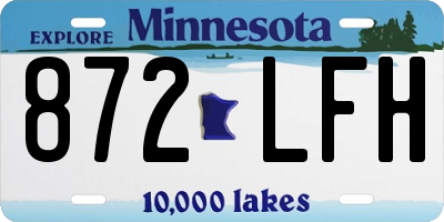 MN license plate 872LFH