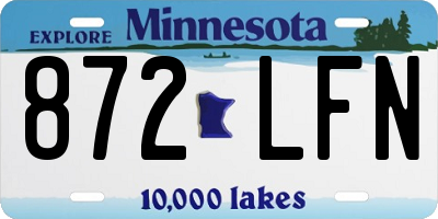 MN license plate 872LFN