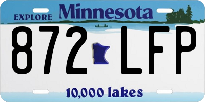 MN license plate 872LFP