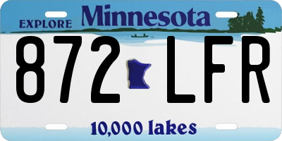 MN license plate 872LFR