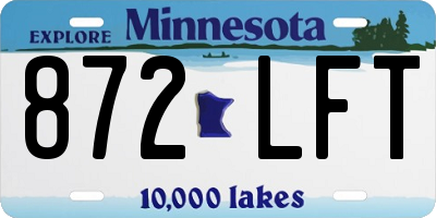 MN license plate 872LFT