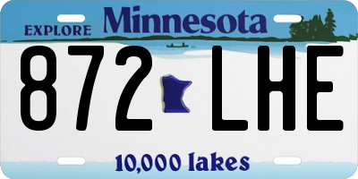 MN license plate 872LHE