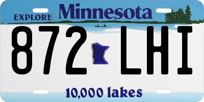 MN license plate 872LHI