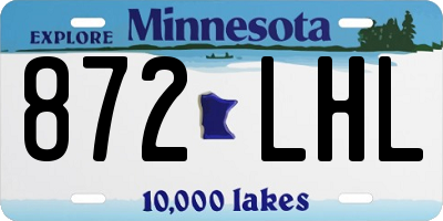 MN license plate 872LHL