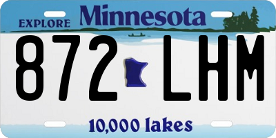 MN license plate 872LHM