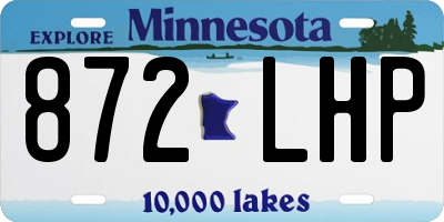 MN license plate 872LHP