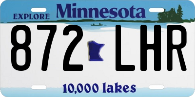 MN license plate 872LHR