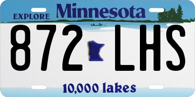 MN license plate 872LHS